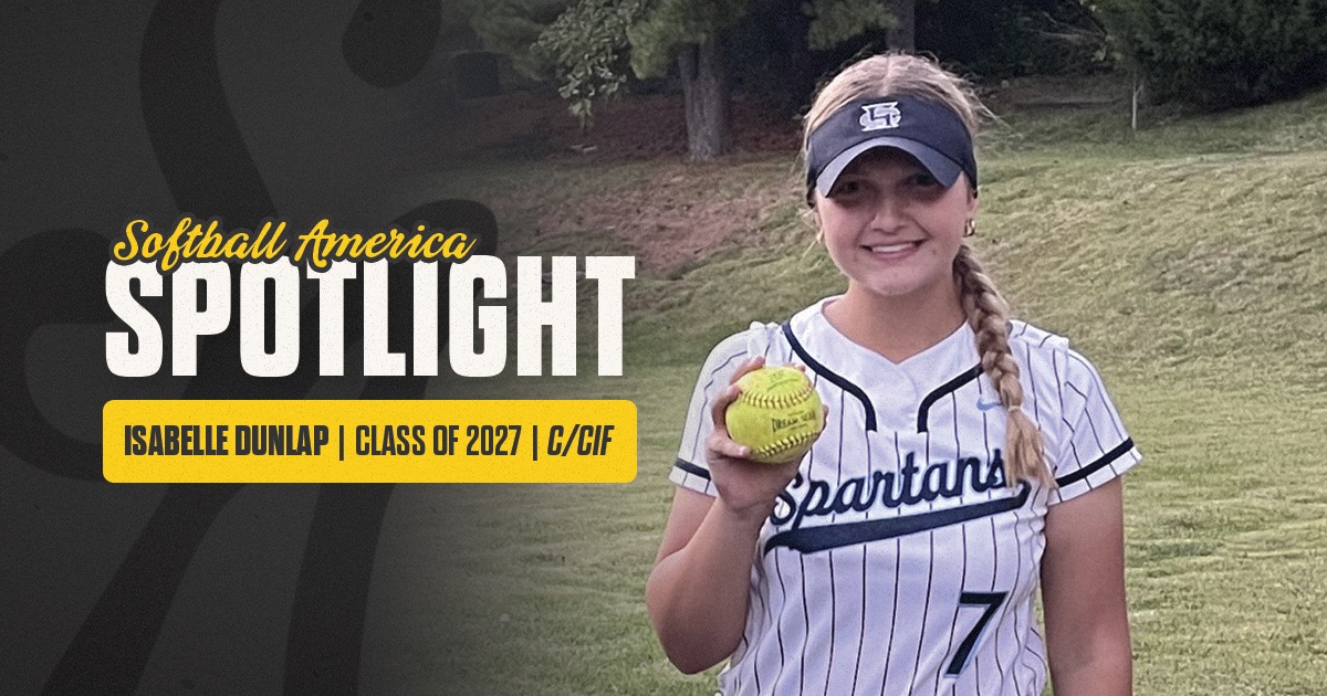 The Softball America Spotlight: 2027 Isabelle Dunlap