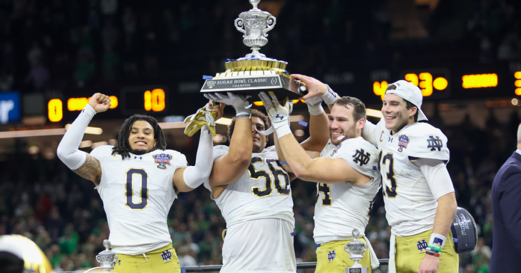 Notre Dame stars Xavier Watts, Howard Cross III, Jack Kiser and Riley Leonard