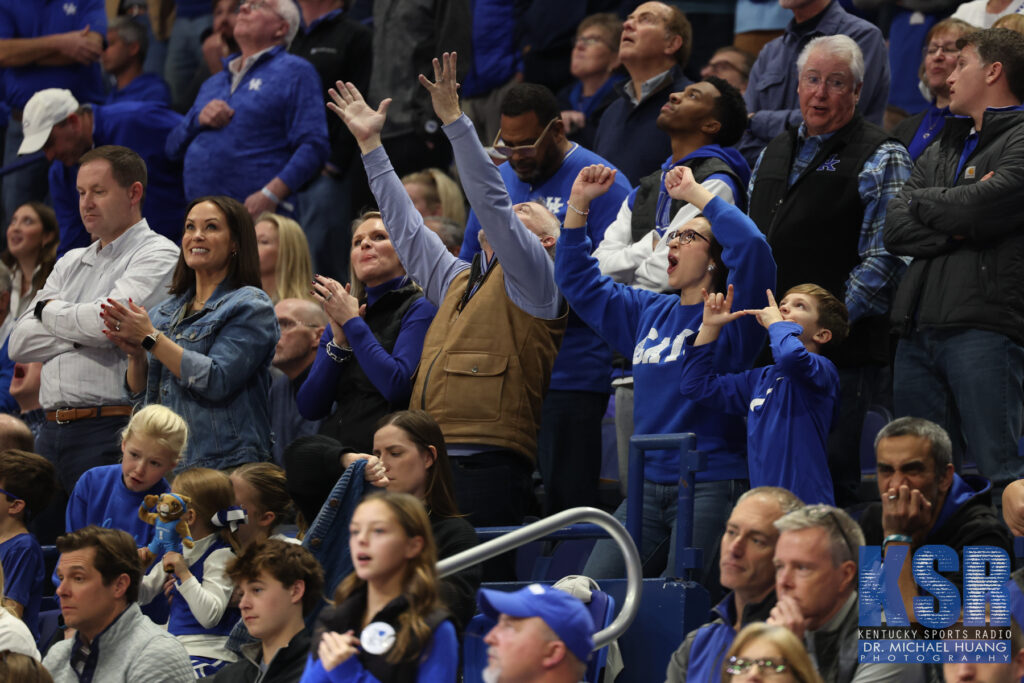 Kentucky fans celebrate a play at Rupp Arena - Dr. Michael Huang, Kentucky Sports Radio