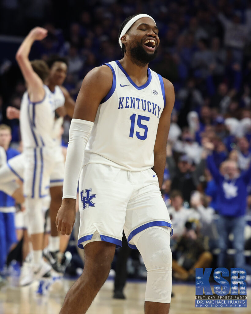 Ansley Almonor celebrates Kentucky's win over Florida - Dr. Michael Huang, Kentucky Sports Radio