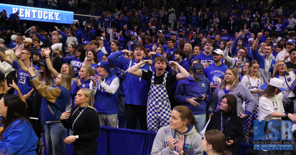 Kentucky fans celebrate after the Florida win - Dr. Michael Huang, Kentucky Sports Radio