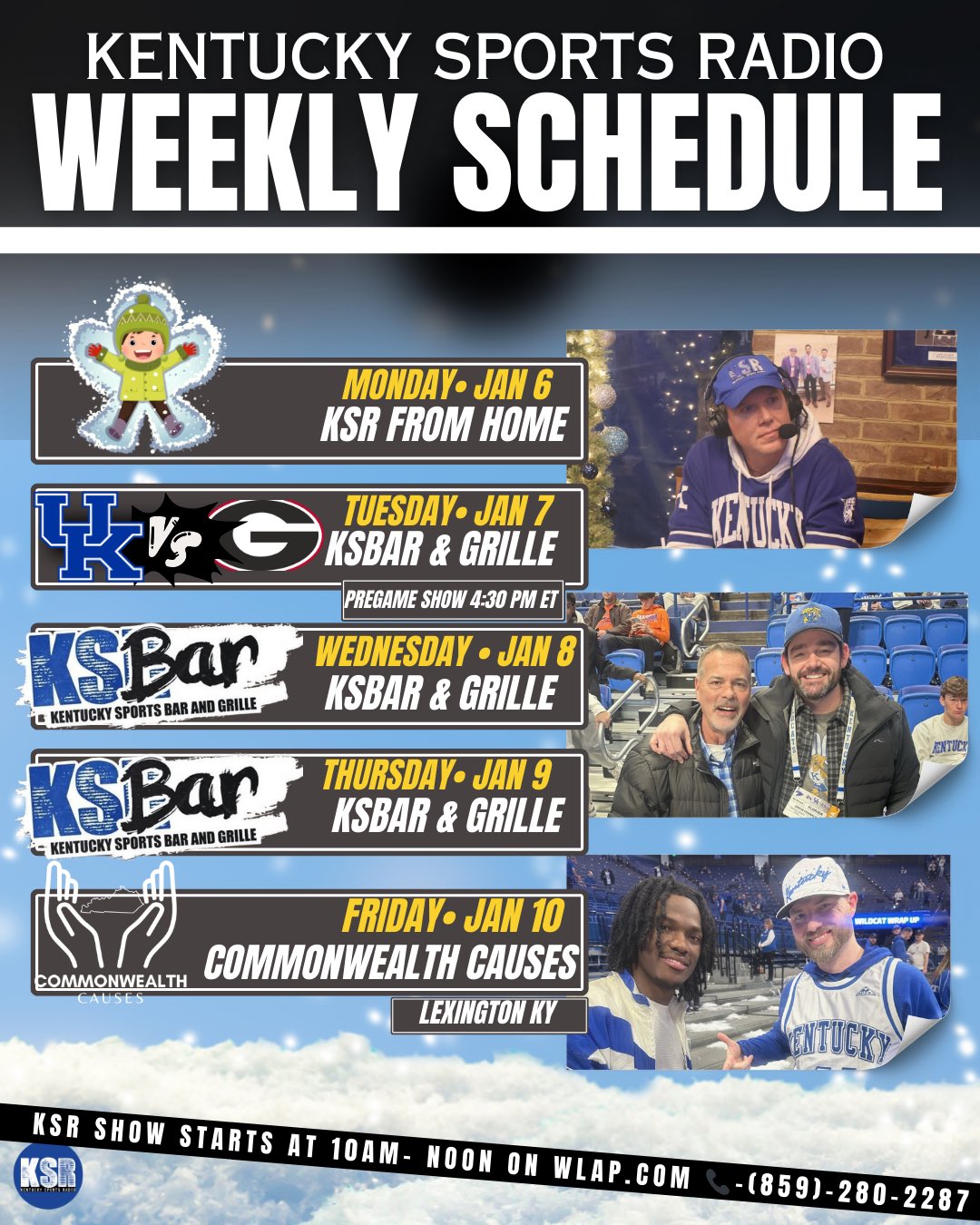 KSR Show, 1/6 Matt and Ryan work from home from 10 a.m. to noon On3