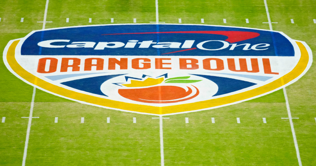 Orange Bowl logo Notre Dame Penn State Hard Rock Stadium