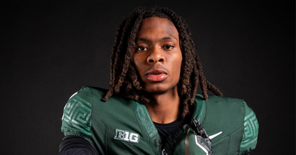 Michigan State transfer WR commit Rodney Bullard (photo courtesy of Rodney Bullard via Twitter/MSU athletics)