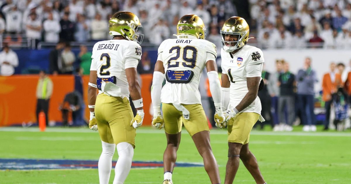 Carnell Tate identifies traits, challenges that Notre Dame defensive backs bring