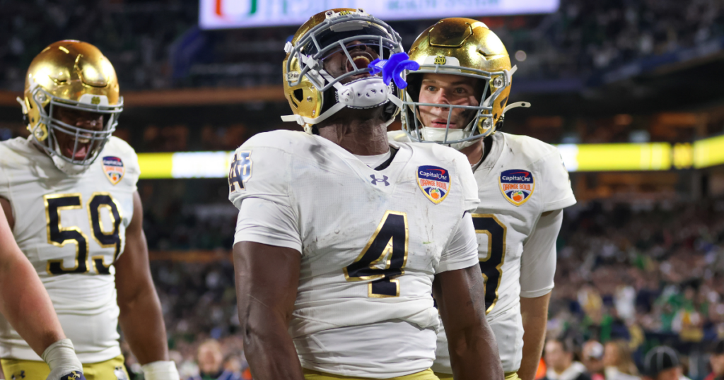 Notre Dame running back Jeremiyah Love