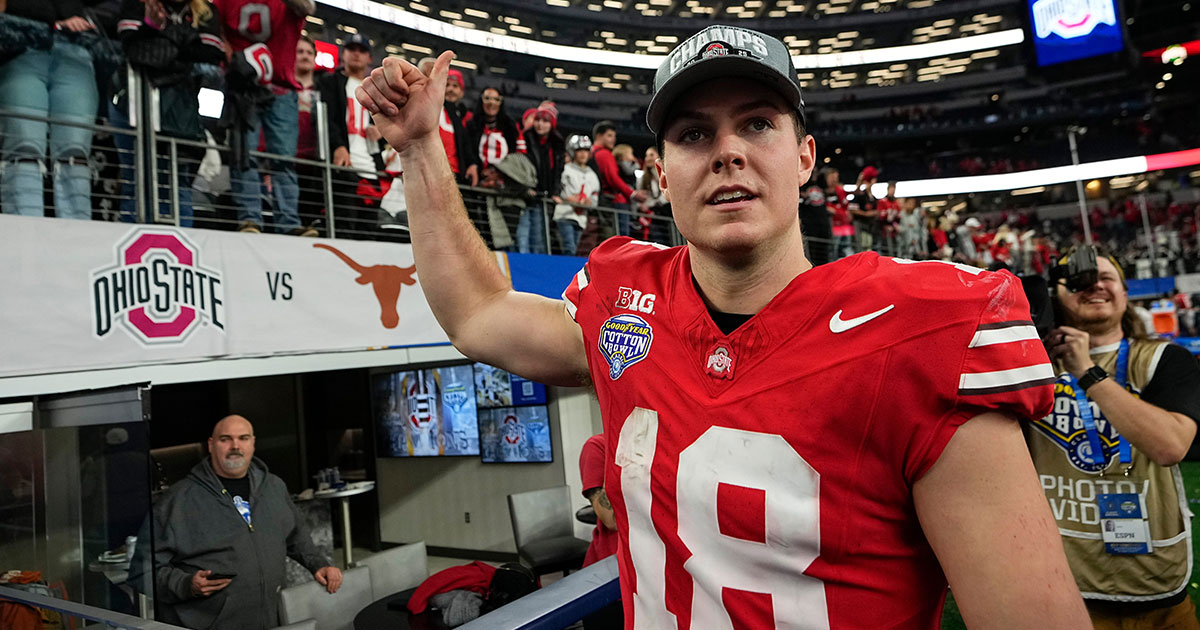 Will Howard delivers farewell message to Ohio State fans after national championship