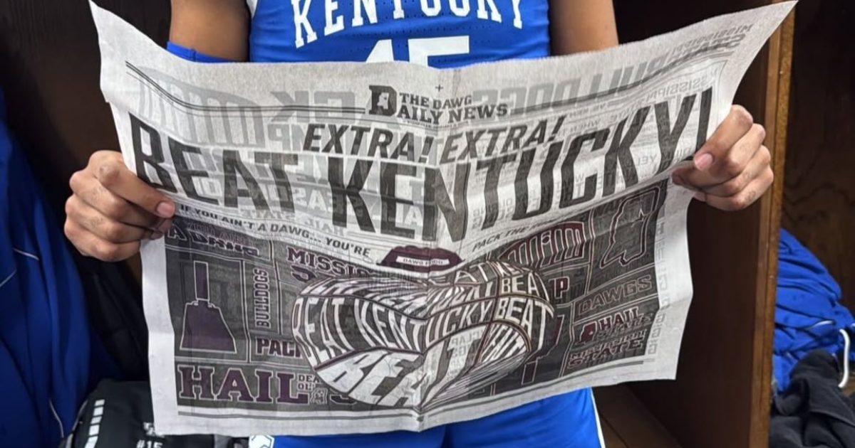 Kentucky players brought home “BEAT KENTUCKY!” newspaper from Starkville: ‘They were wrong.’