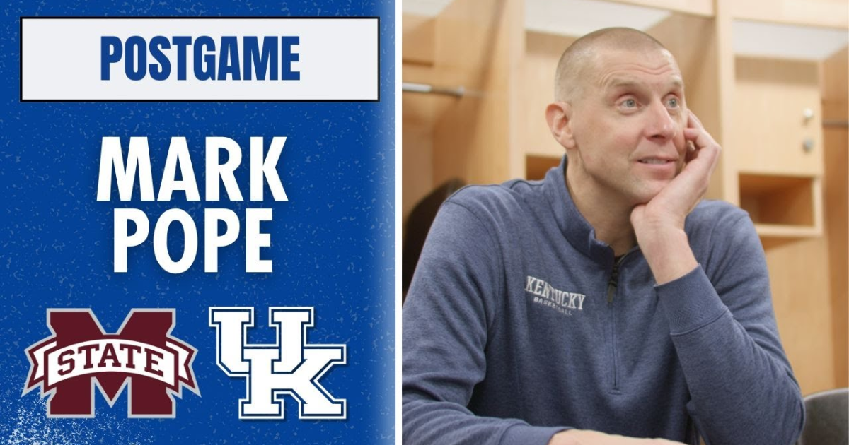 WATCH: KSR’s Exclusive Interview with Mark Pope, Kentucky players after win at Mississippi State