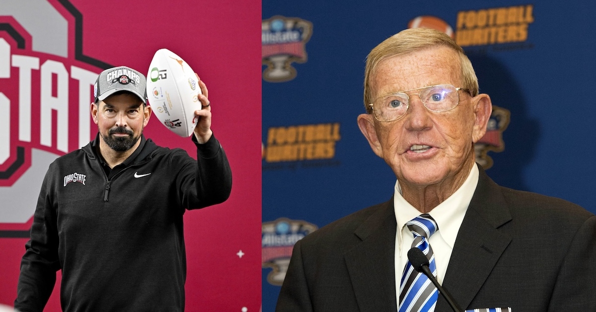 Ryan Day reveals if he, Lou Holtz have patched things up after heated postgame comments last season