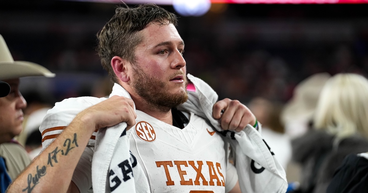 Quinn Ewers describes emotions of back-to-back losses in College Football Playoff semifinals