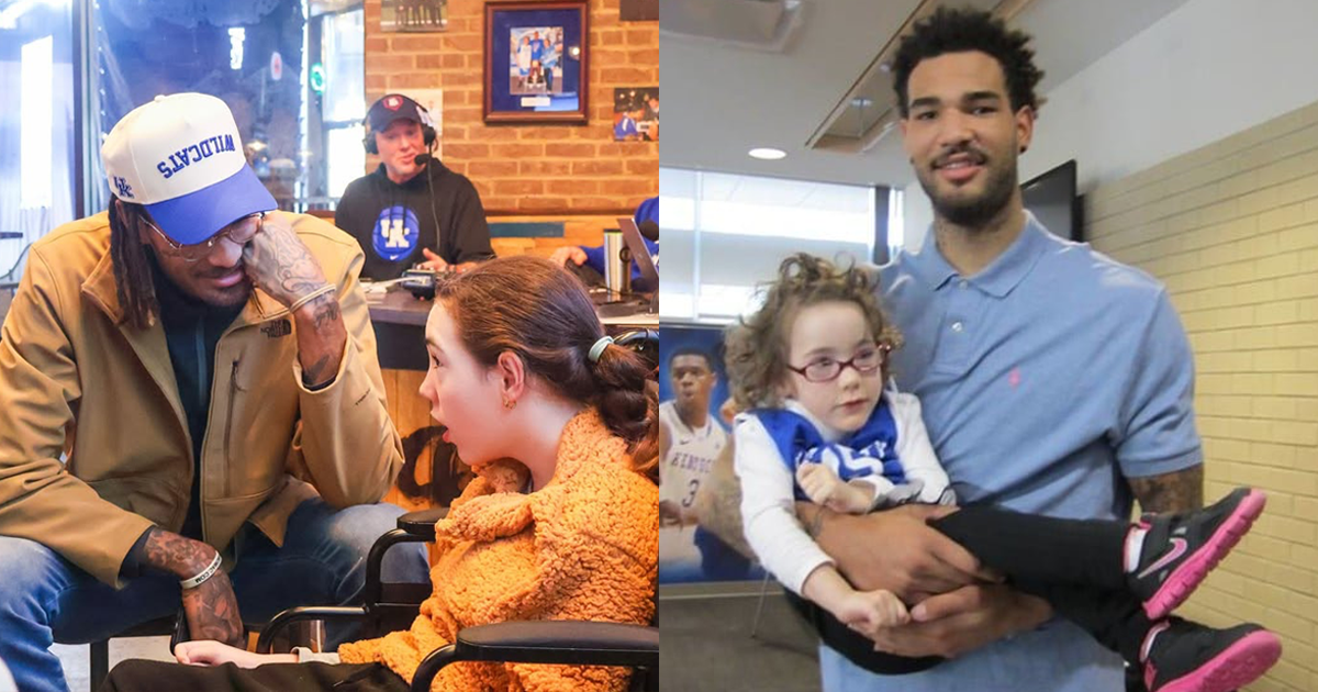 Willie Cauley-Stein reunited with Olivia, one of his biggest fans, during interview with KSR