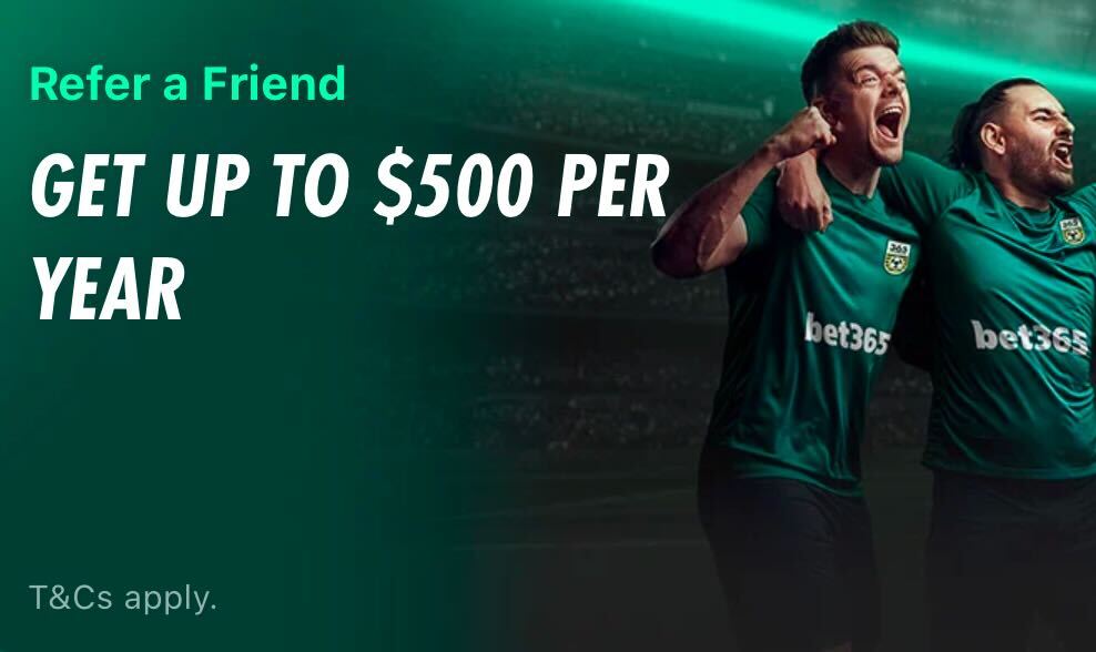 bet365 Refer a Friend | Earn up to $500 in Bonus Bets