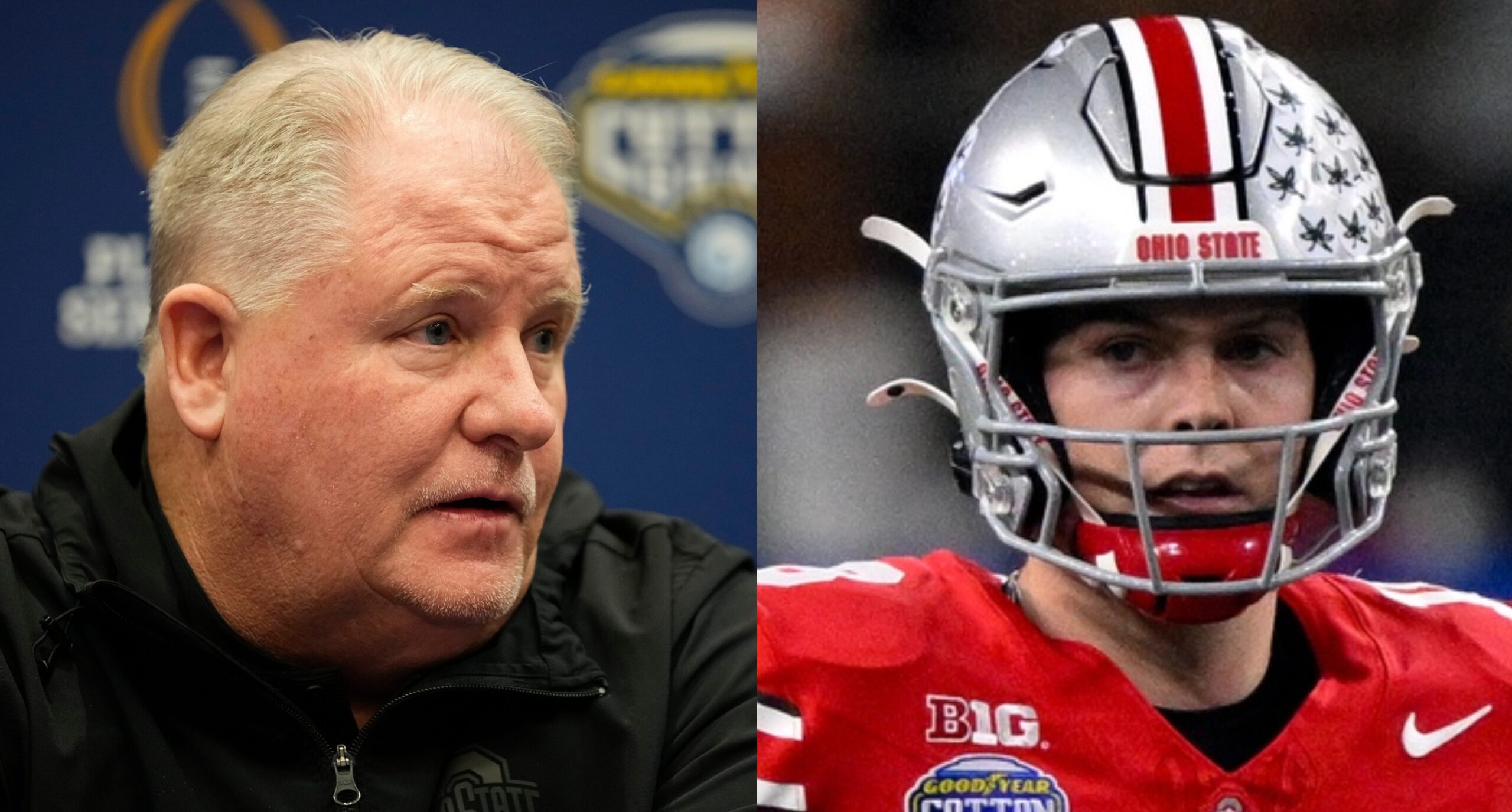 Chip Kelly compares headset communication with Will Howard to marriage, mocks trip