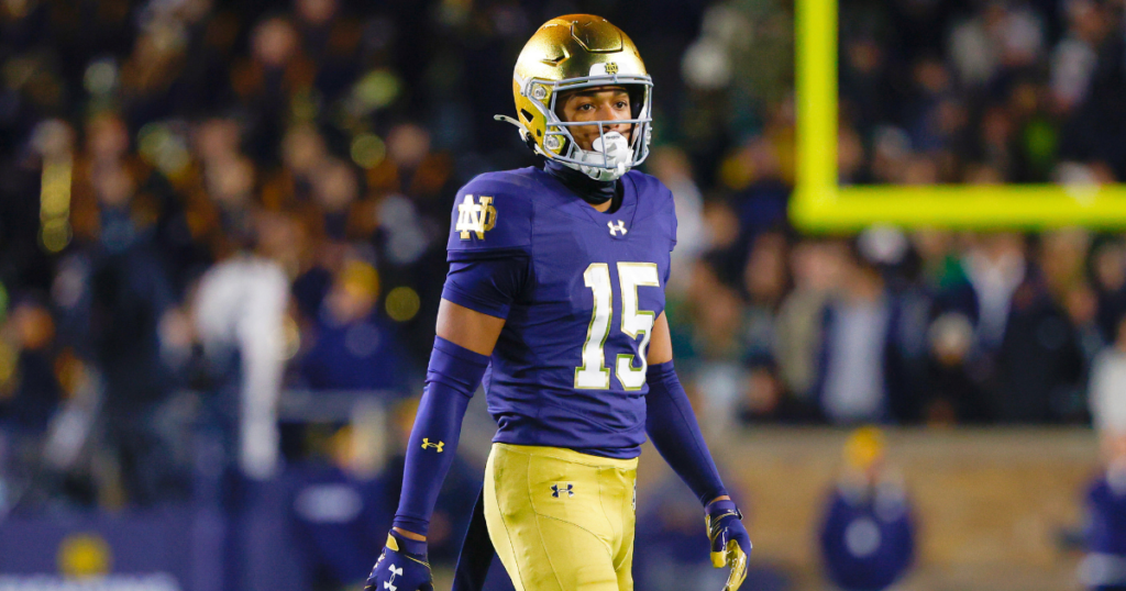 Notre Dame cornerback Leonard Moore freshman All-American