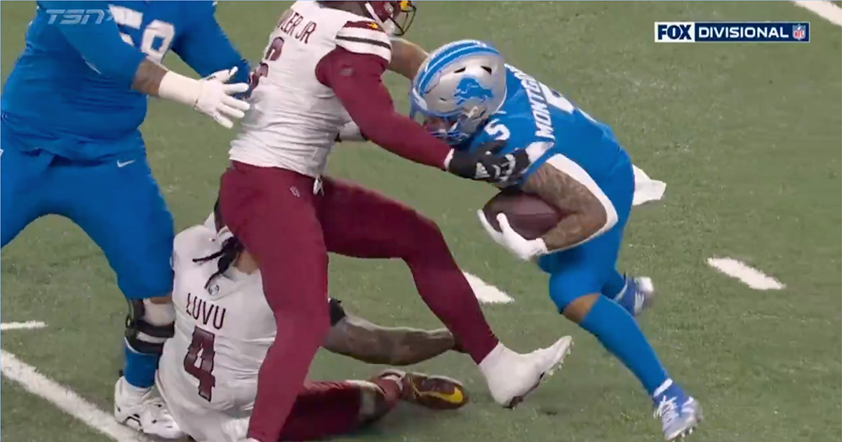 NFL officials call non-existent facemask penalty on critical Lions 3rd down