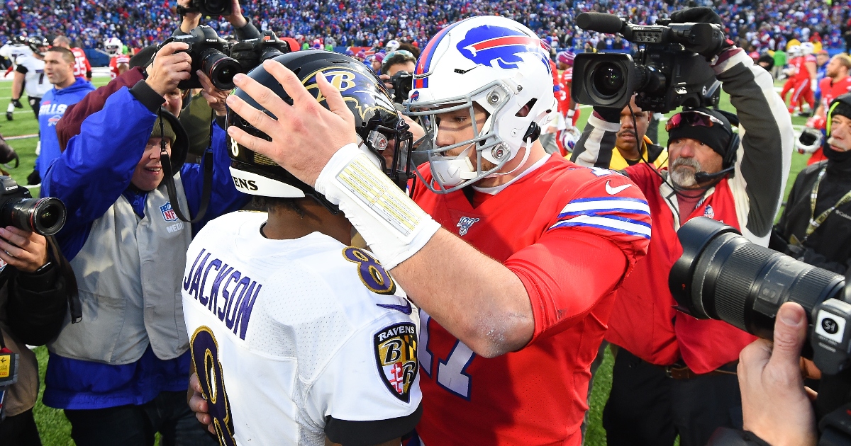 Josh Allen reveals message to Lamar Jackson in touching postgame ...