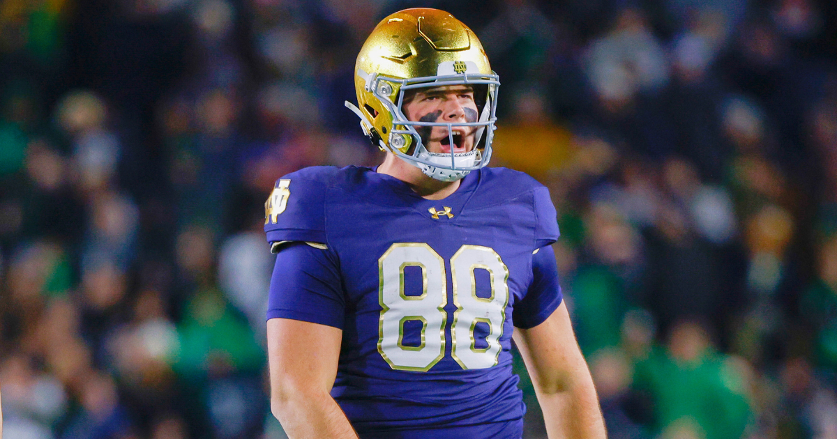 Mitchell Evans on playing with Tommy Tremble: 'Notre Dame guys are great'