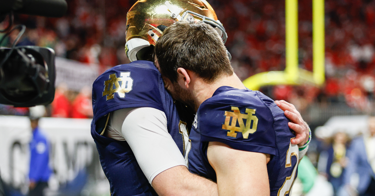 Inside devastated Notre Dame locker room after national championship loss