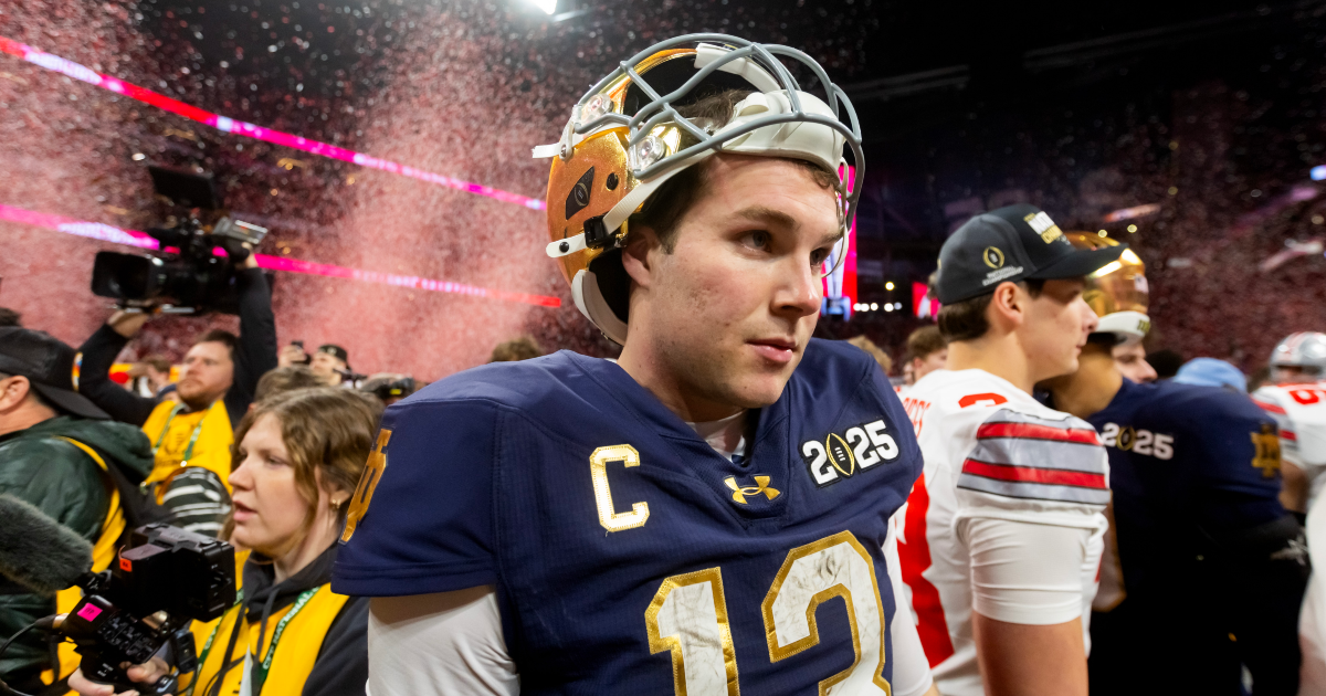 Riley Leonard explains Bible verse on his wrists for national championship game