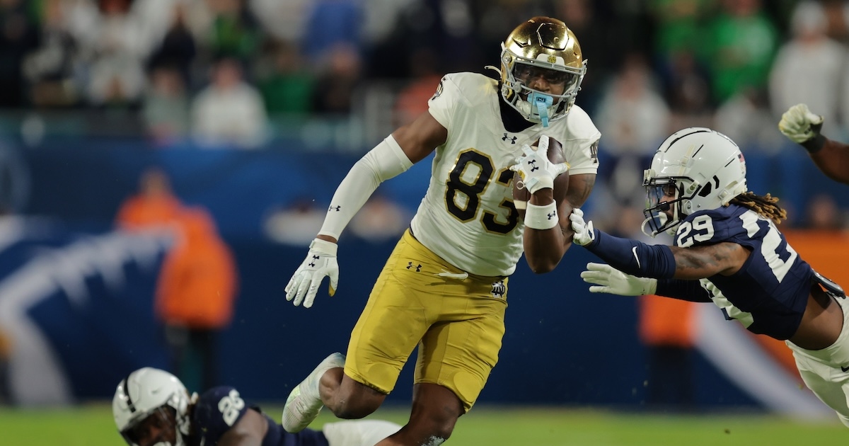 Former Notre Dame WR Jayden Thomas commits to ACC team