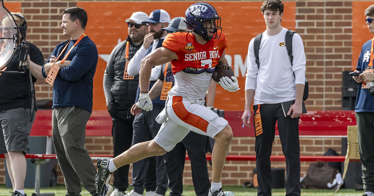 WATCH: Jack Bech catches walk-off touchdown at Senior Bowl, pays tribute to late brother
