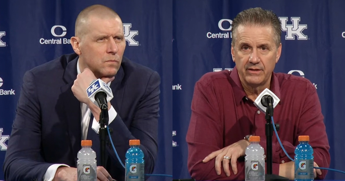 WATCH: Mark Pope, John Calipari after Kentucky’s loss to Arkansas