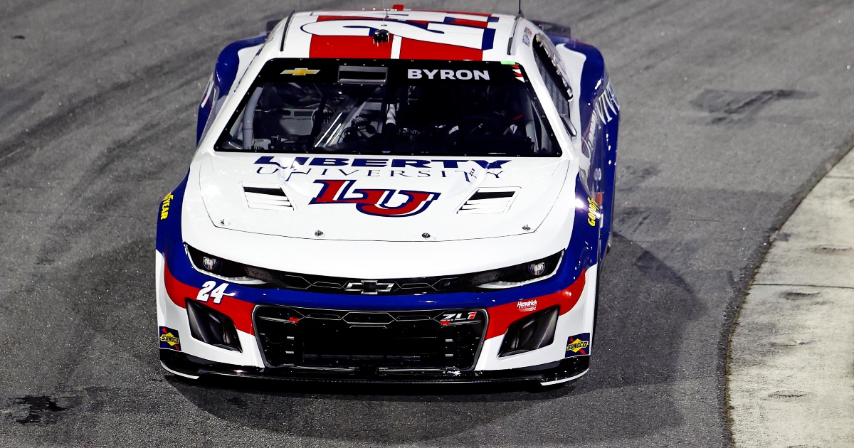 Todd Gilliland runs William Byron into wall for first caution of Cook Out Clash at Bowman Gray