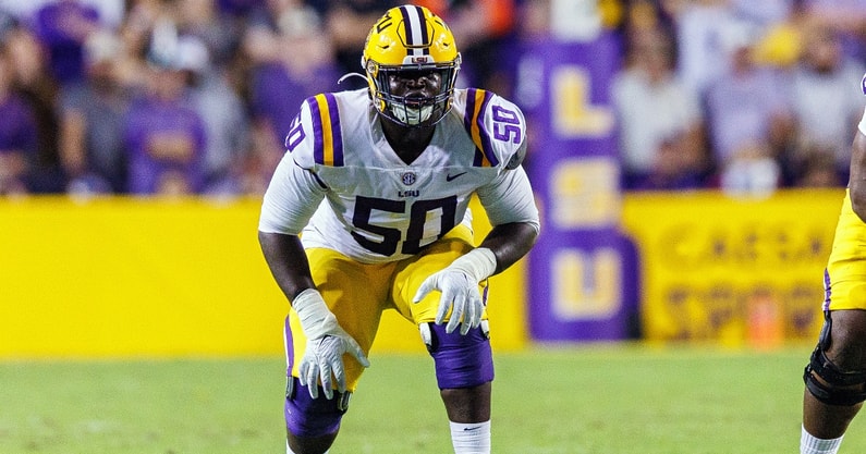 ESPN analyst keeps LSU OT Emery Jones out of NFL Mock Draft for Rounds 1-2