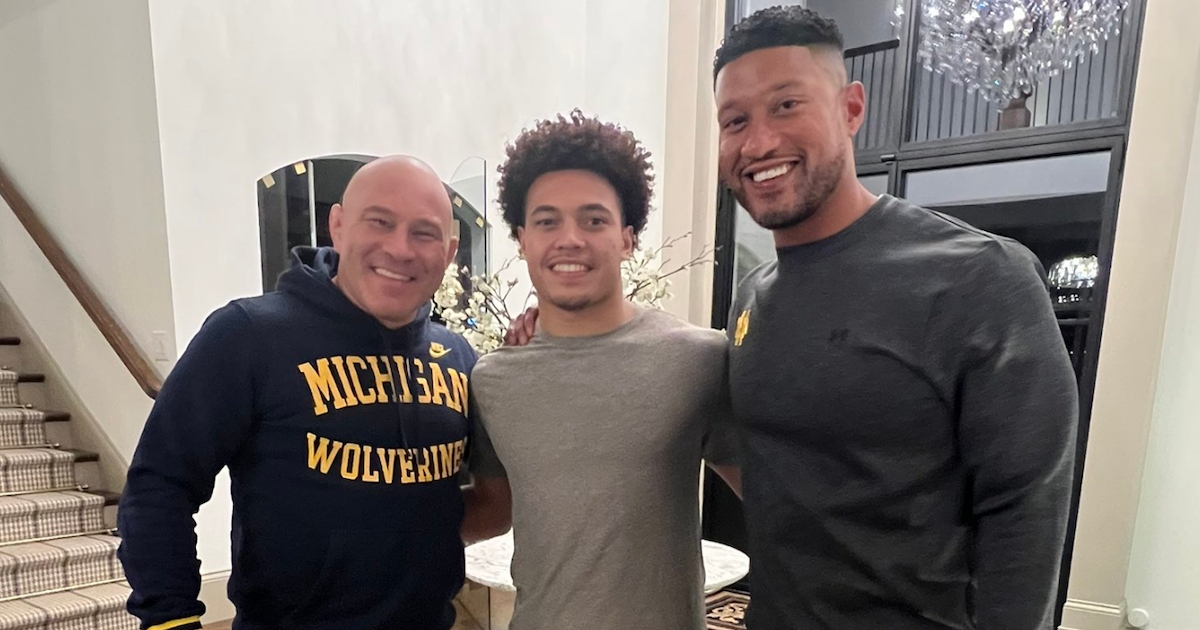 Marcus Freeman’s son Vinny receives in-home visit from Michigan wrestling coach Sean Bormet