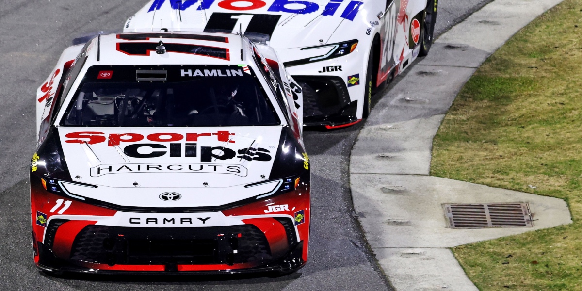 Denny Hamlin reacts to first race with new crew chief Chris Gayle