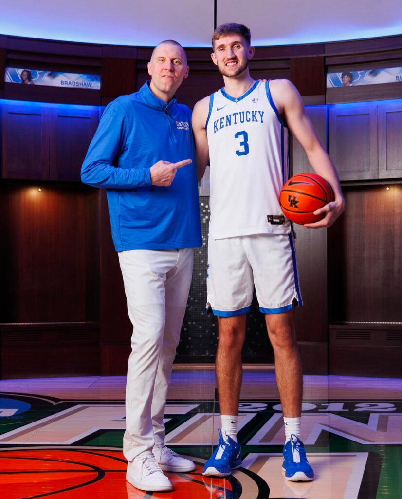 Mark Pope and Andrew Carr - Photo by UK Athletics