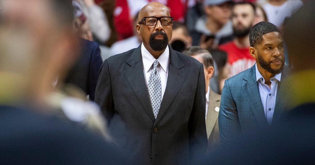 Indiana HC Mike Woodson vs. Michigan