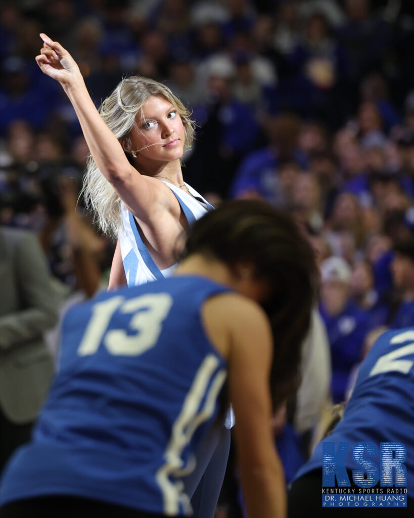 Mark Pope's daughter Layla performs with the Kentucky Dance Team during the Tennessee game - Dr. Michael Huang, Kentucky Sports Radio