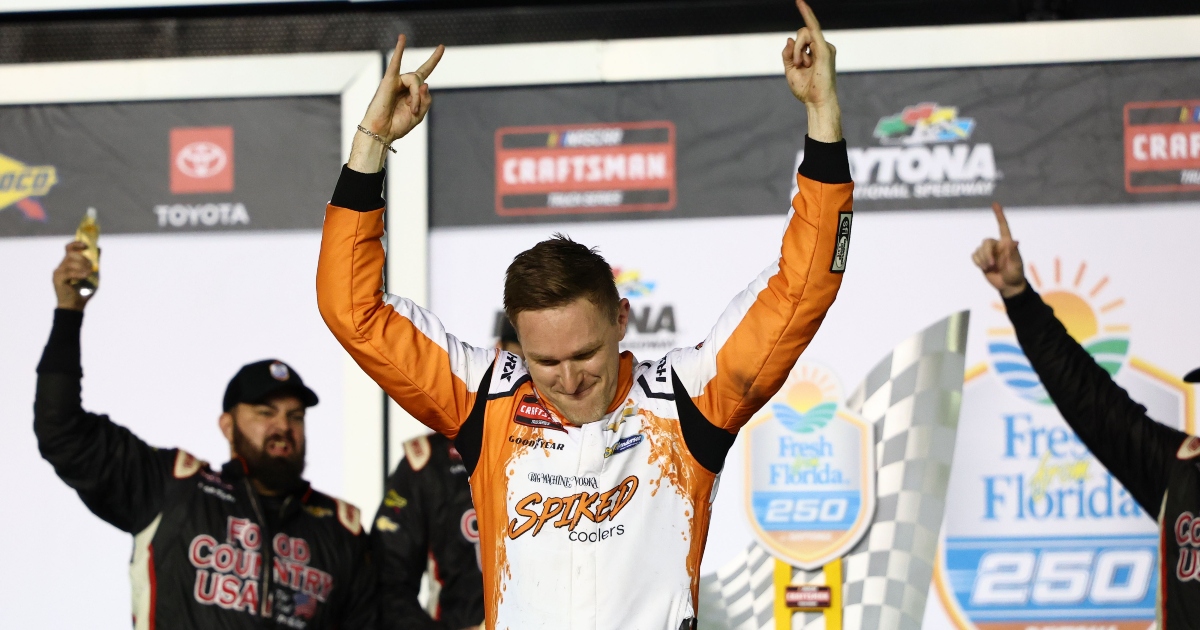 Parker Kligerman disqualified from Daytona Truck Series race, Corey Heim awarded win