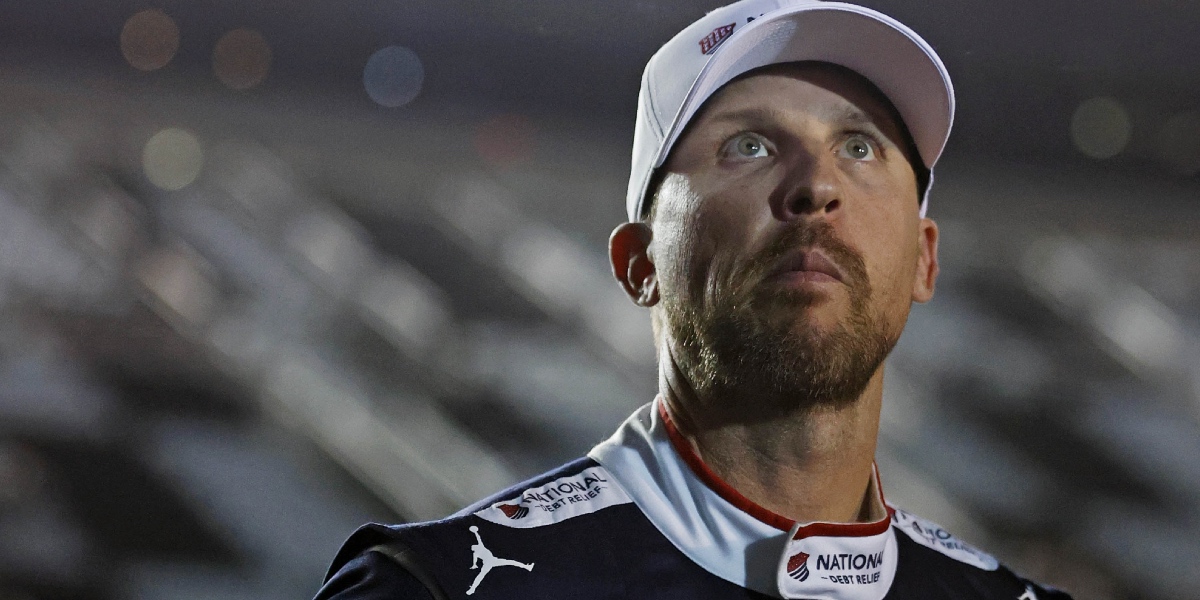 Denny Hamlin reacts to Austin Cindric right-rear hook retaliation on Ty Dillon