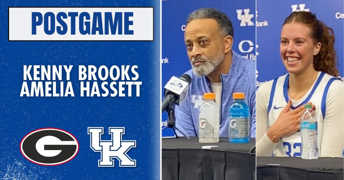 WATCH: Kenny Brooks, Amelia Hassett recap 84-55 win over Georgia + KSR’s Rapid Reaction