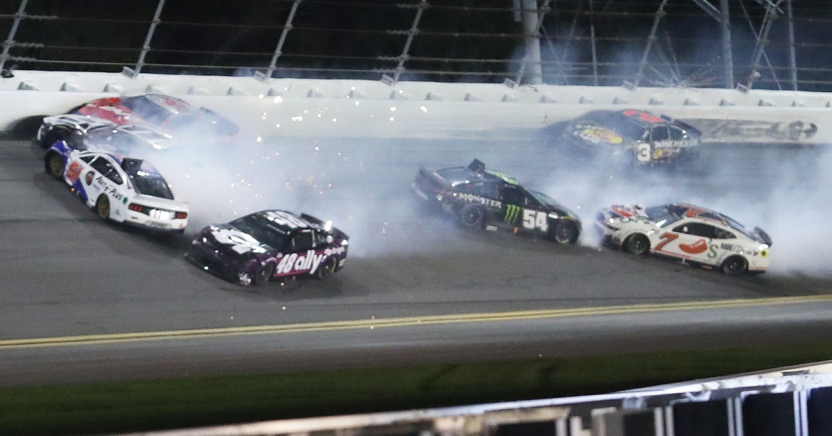 NASCAR addresses decision to remain green during last-lap wreck of Daytona 500