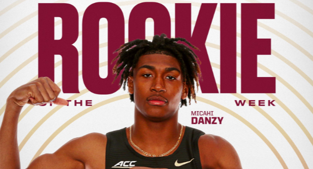 FSU dual-sport athlete Micahi Danzy named ACC  Rookie of Week in track