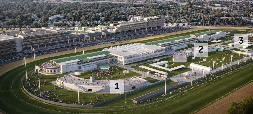 Churchill Downs Infield buildings