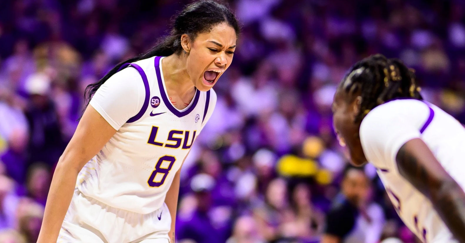 Smith, Wolfenbarger double-doubles lead No. 7 LSU past Georgia