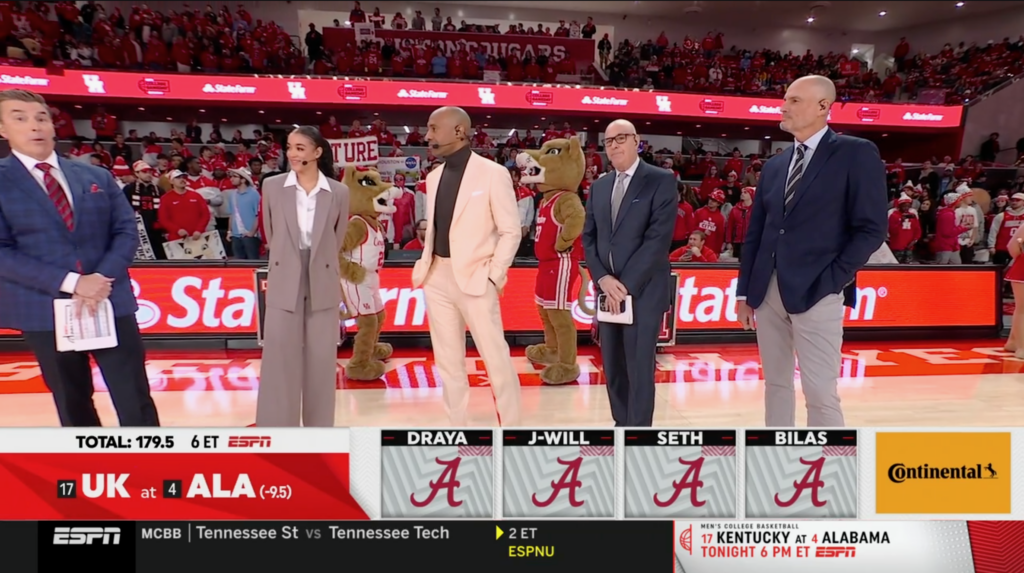 College GameDay picks Alabama over Kentucky in a SWEEP