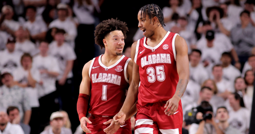 Alabama's Mark Sears and Derrion Reid