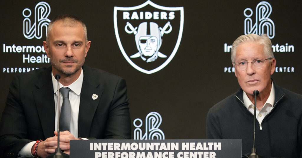 Las Vegas Raiders GM John Spytek and HC Pete Carroll