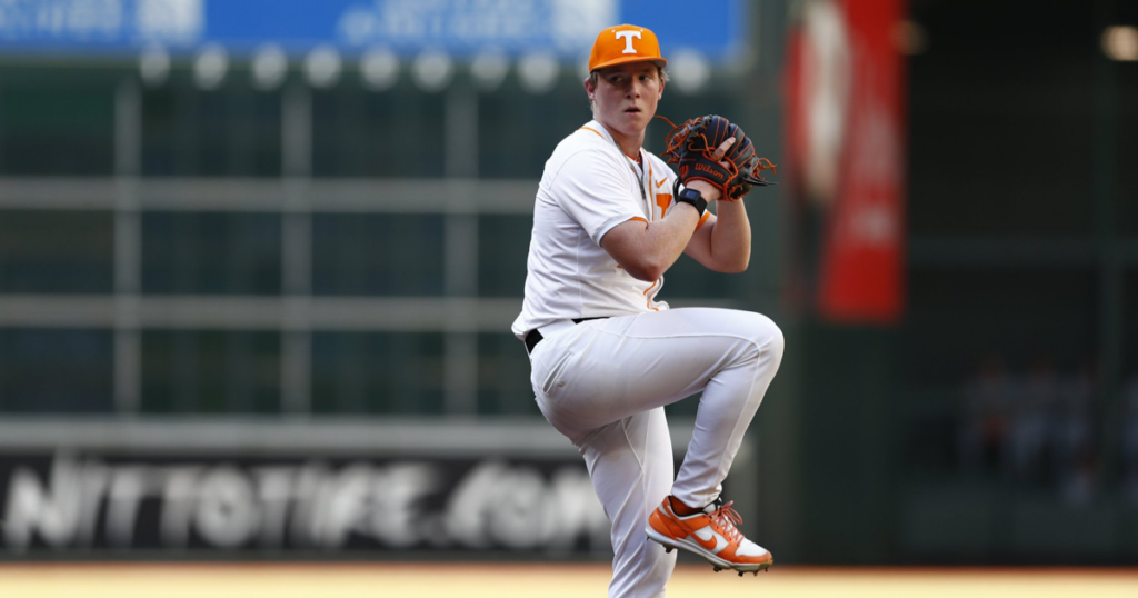 Tennessee pitcher Liam Doyle. Credit: UT Athletics