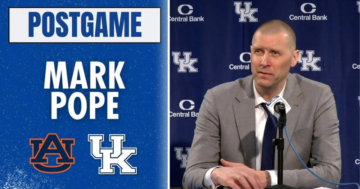 WATCH: Mark Pope recaps Kentucky's loss to Auburn