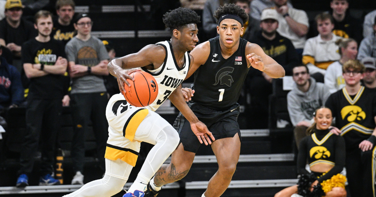 Beat State Hawkeyes Spartans rally in second half to beat Hawkeyes