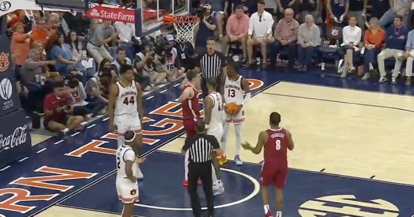 WATCH: Grant Nelson throws down poster dunk, hits 'Crimson Crane' celebration in front of Johni Broome