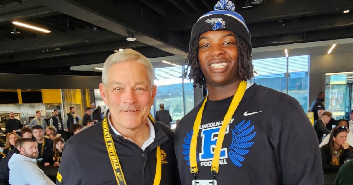 Mason Halliman enjoys Hawkeye Tailgater