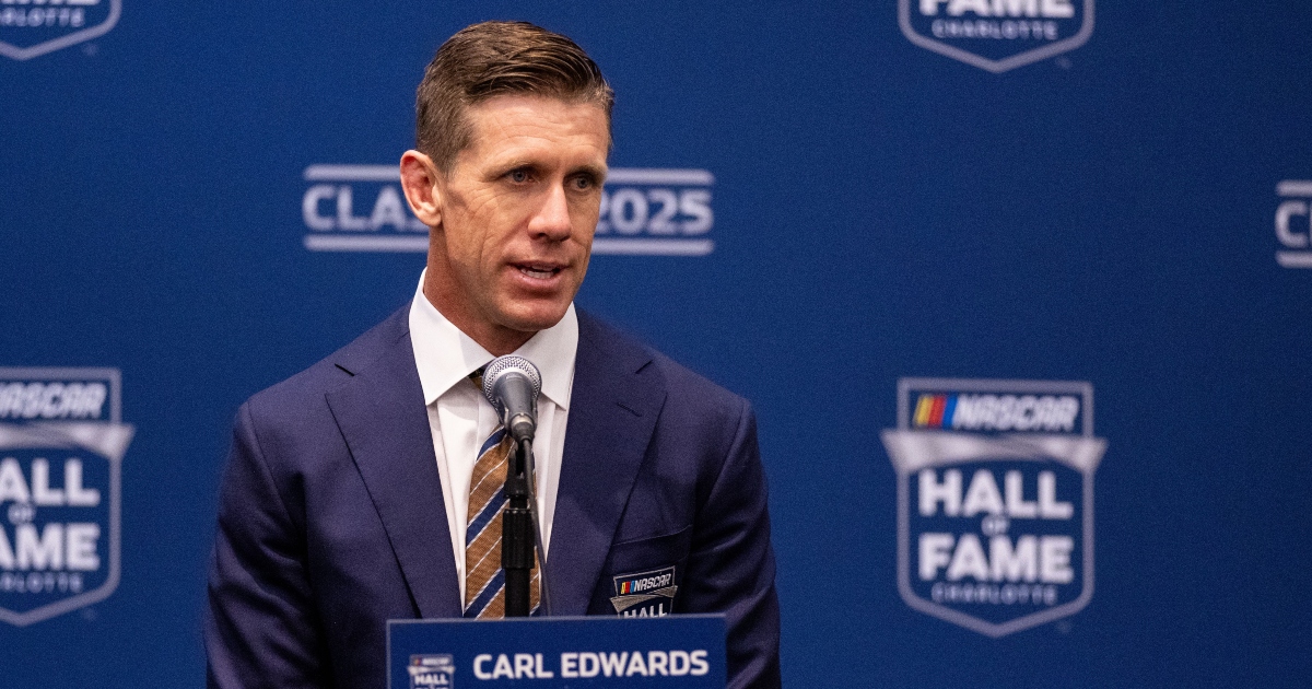 Carl Edwards reacts to joining Prime Video broadcast, addresses possible NASCAR return after Kyle Larson offer